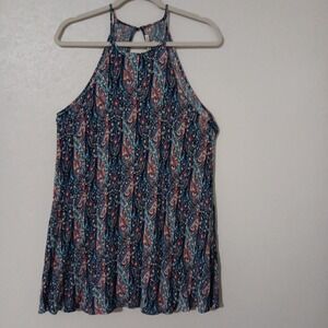 American‎ Eagle Outfitters Strappy Mini Dress Junior's Sz. XS Blue Paisley...